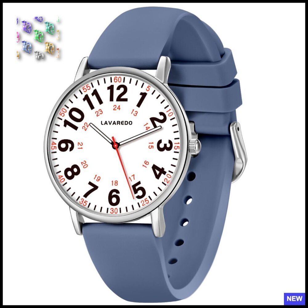 Professional Analog Watch with Luminous Dial Japanese Quartz Movement Silicone